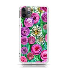 Tropical Flowers Pattern Iphone 11 Pro Max 6 5 Inch Tpu Uv Print Case by GardenOfOphir