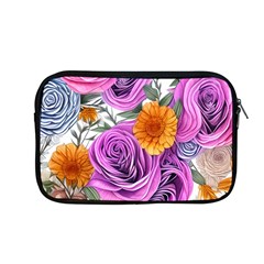 Country-chic Watercolor Flowers Apple Macbook Pro 13  Zipper Case by GardenOfOphir