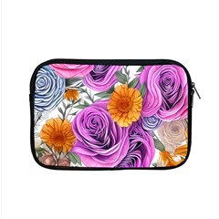 Country-chic Watercolor Flowers Apple Macbook Pro 15  Zipper Case by GardenOfOphir