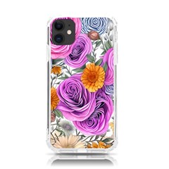 Country-chic Watercolor Flowers Iphone 11 Tpu Uv Print Case by GardenOfOphir