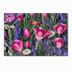 Cheerful Watercolor Flowers Postcards 5  X 7  (pkg Of 10) by GardenOfOphir