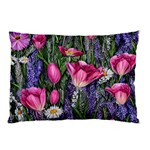 Cheerful Watercolor Flowers Pillow Case 26.62 x18.9  Pillow Case