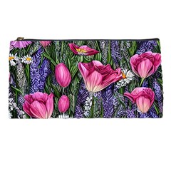 Cheerful Watercolor Flowers Pencil Case by GardenOfOphir