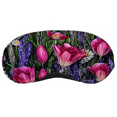 Cheerful Watercolor Flowers Sleeping Mask by GardenOfOphir