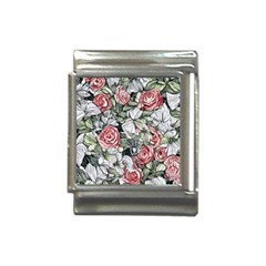 Retro Topical Botanical Flowers Italian Charm (13mm) by GardenOfOphir