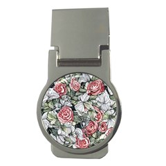 Retro Topical Botanical Flowers Money Clips (round)  by GardenOfOphir