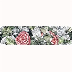 Retro Topical Botanical Flowers Large Bar Mat by GardenOfOphir