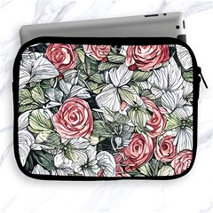 Retro Topical Botanical Flowers Apple Ipad 2/3/4 Zipper Cases by GardenOfOphir