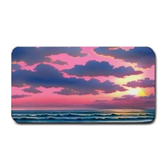 Sunset Over The Beach Medium Bar Mat by GardenOfOphir