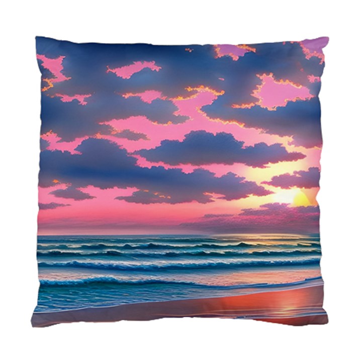 Sunset Over The Beach Standard Cushion Case (One Side)