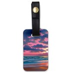 Sunset Over The Beach Luggage Tag (one side) Front