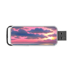 Sunset Over The Beach Portable Usb Flash (two Sides) by GardenOfOphir