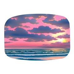 Sunset Over The Beach Mini Square Pill Box by GardenOfOphir