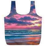 Sunset Over The Beach Full Print Recycle Bag (XXL) Front