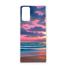 Sunset Over The Beach Samsung Galaxy Note 20 Tpu Uv Case by GardenOfOphir