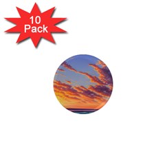 Summer Sunset Over Beach 1  Mini Magnet (10 Pack)  by GardenOfOphir