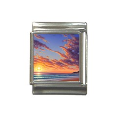 Summer Sunset Over Beach Italian Charm (13mm) by GardenOfOphir