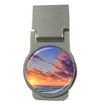 Summer Sunset Over Beach Money Clips (Round)  Front