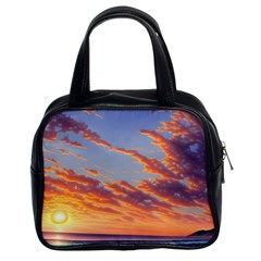 Summer Sunset Over Beach Classic Handbag (two Sides) by GardenOfOphir