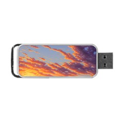 Summer Sunset Over Beach Portable Usb Flash (two Sides) by GardenOfOphir