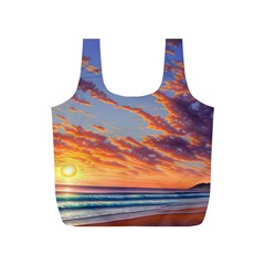 Summer Sunset Over Beach Full Print Recycle Bag (s) by GardenOfOphir