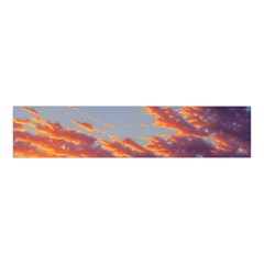 Summer Sunset Over Beach Velvet Scrunchie