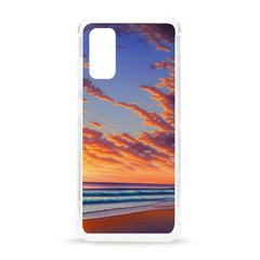 Summer Sunset Over Beach Samsung Galaxy S20 6 2 Inch Tpu Uv Case by GardenOfOphir