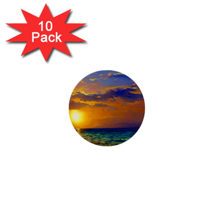 Nature Sunset 1  Mini Buttons (10 pack) 