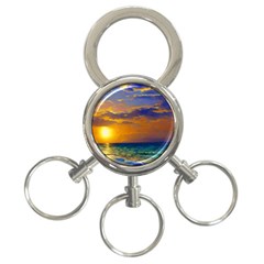 Nature Sunset 3-ring Key Chain by GardenOfOphir