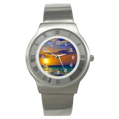 Nature Sunset Stainless Steel Watch by GardenOfOphir