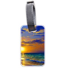 Nature Sunset Luggage Tag (two Sides) by GardenOfOphir