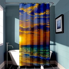 Nature Sunset Shower Curtain 36  X 72  (stall)  by GardenOfOphir