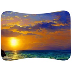 Nature Sunset Velour Seat Head Rest Cushion