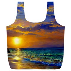 Nature Sunset Full Print Recycle Bag (xxxl) by GardenOfOphir