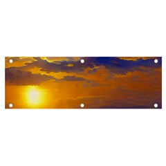 Nature Sunset Banner And Sign 6  X 2  by GardenOfOphir