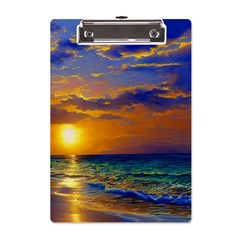 Nature Sunset A5 Acrylic Clipboard by GardenOfOphir