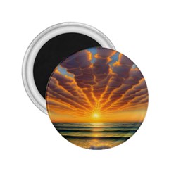 Waves At Sunset 2 25  Magnets by GardenOfOphir