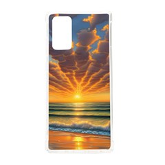 Waves At Sunset Samsung Galaxy Note 20 Tpu Uv Case by GardenOfOphir