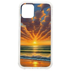 Waves At Sunset Iphone 12 Mini Tpu Uv Print Case	 by GardenOfOphir