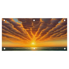 Waves At Sunset Banner And Sign 6  X 3 