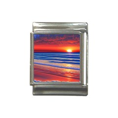 Golden Sunset Over Beach Italian Charm (13mm) by GardenOfOphir