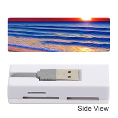 Golden Sunset Over Beach Memory Card Reader (stick) by GardenOfOphir