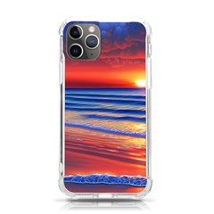 Golden Sunset Over Beach Iphone 11 Pro 5 8 Inch Tpu Uv Print Case by GardenOfOphir