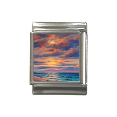 Serene Sunset Over Beach Italian Charm (13mm) by GardenOfOphir