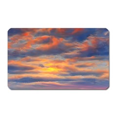 Serene Sunset Over Beach Magnet (rectangular) by GardenOfOphir