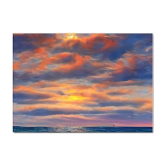 Serene Sunset Over Beach Sticker A4 (100 Pack) by GardenOfOphir