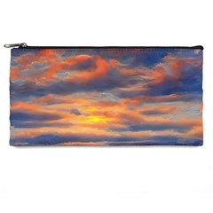 Serene Sunset Over Beach Pencil Case by GardenOfOphir