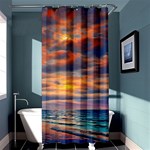 Serene Sunset Over Beach Shower Curtain 36  x 72  (Stall)  Curtain(36 X72 ) - 33.26 x66.24  Curtain(36 X72 )