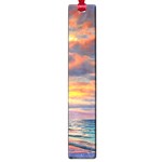 Serene Sunset Over Beach Large Book Marks Front