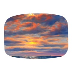 Serene Sunset Over Beach Mini Square Pill Box by GardenOfOphir